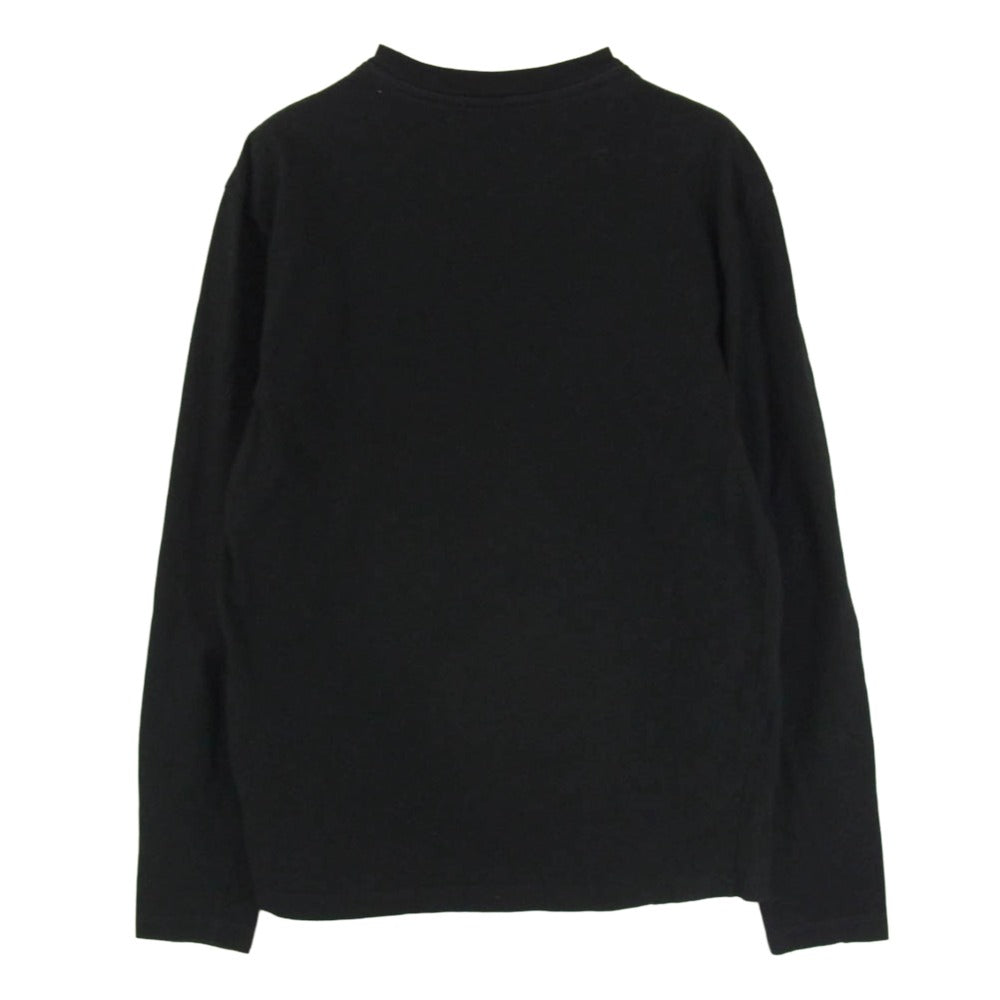 JIL SANDER+ ジルサンダープラス J47GC0002 J45048 裾ロゴ ラベルタグ クルーネック カットソー ロンT 長袖 Tシャツ ブラック系 M【中古】