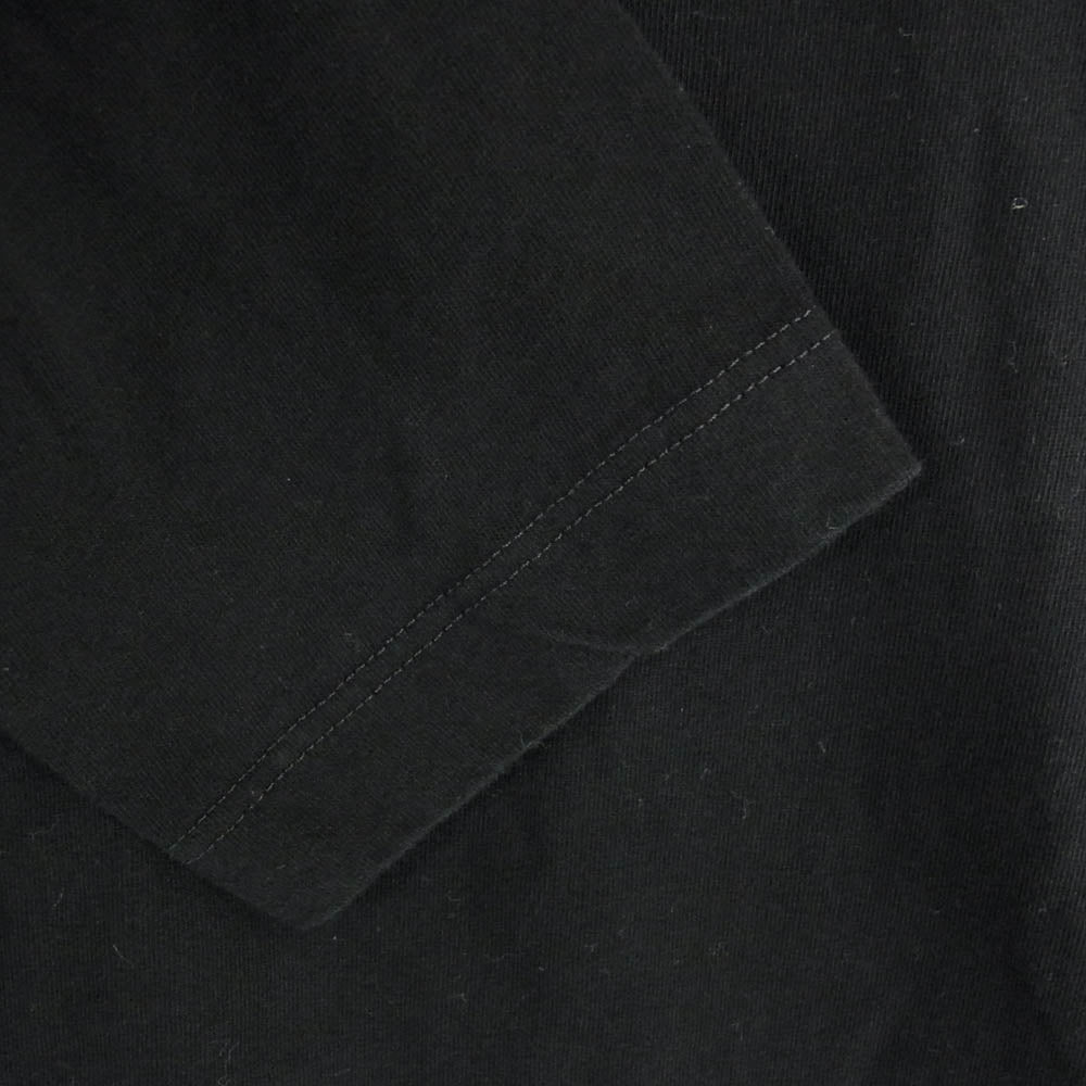 JIL SANDER+ ジルサンダープラス J47GC0002 J45048 裾ロゴ ラベルタグ クルーネック カットソー ロンT 長袖 Tシャツ ブラック系 M【中古】