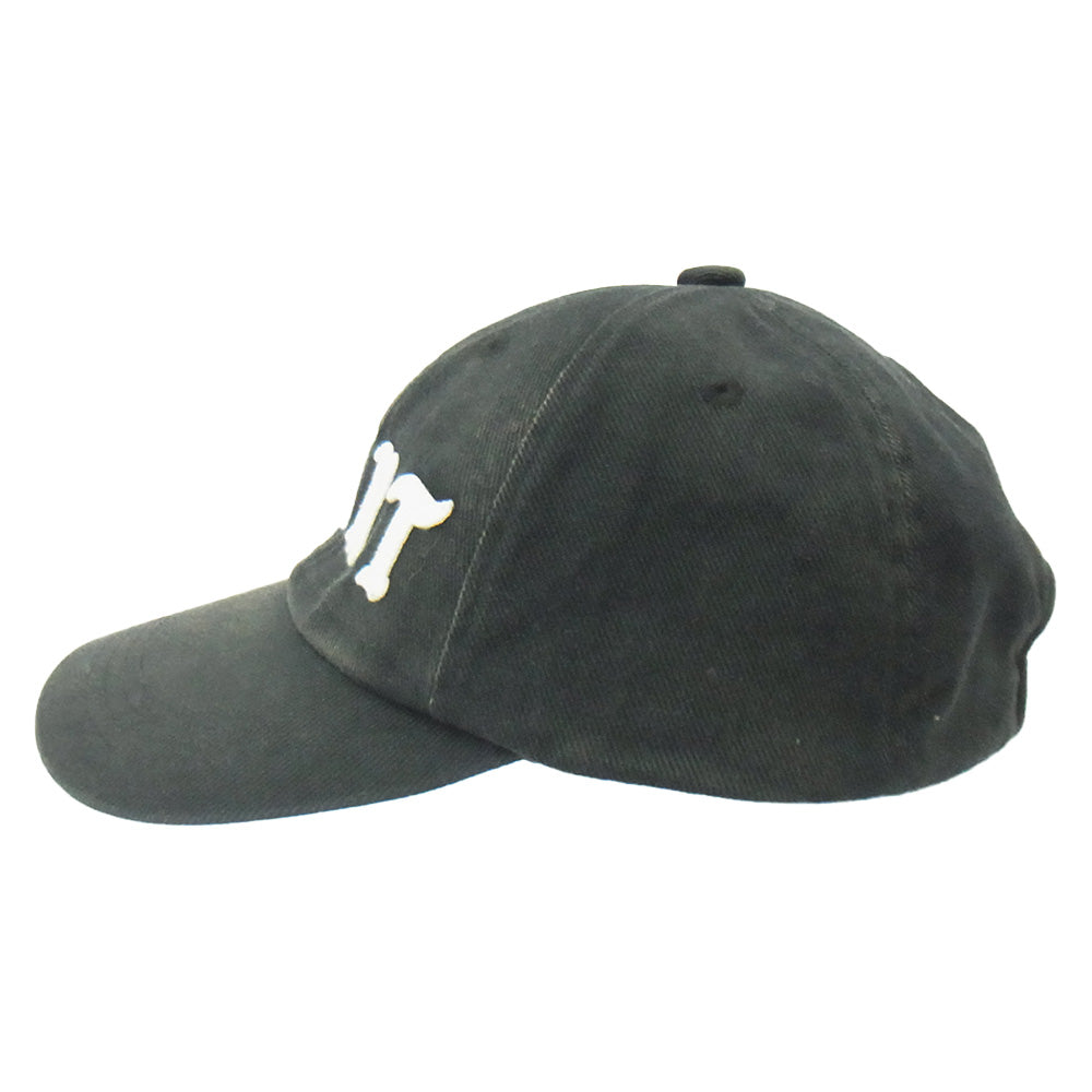 SAINT MICHAEL セントマイケル 25SS SM-HR8-0000-079 SAINT 6PANEL CAP キャップ USED 加工 ロゴワッペン 6パネル キャップ ブラック系 OS【中古】