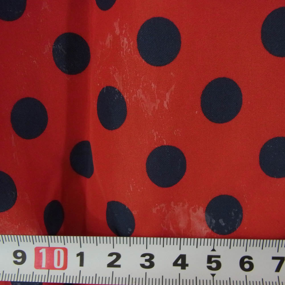 BEAMS ビームス 38-18-0462-791 Sports SHT-JAC Nylon Print スポーツ シャツジャケット 水玉柄 ナイロン プリント レッド系 L【中古】