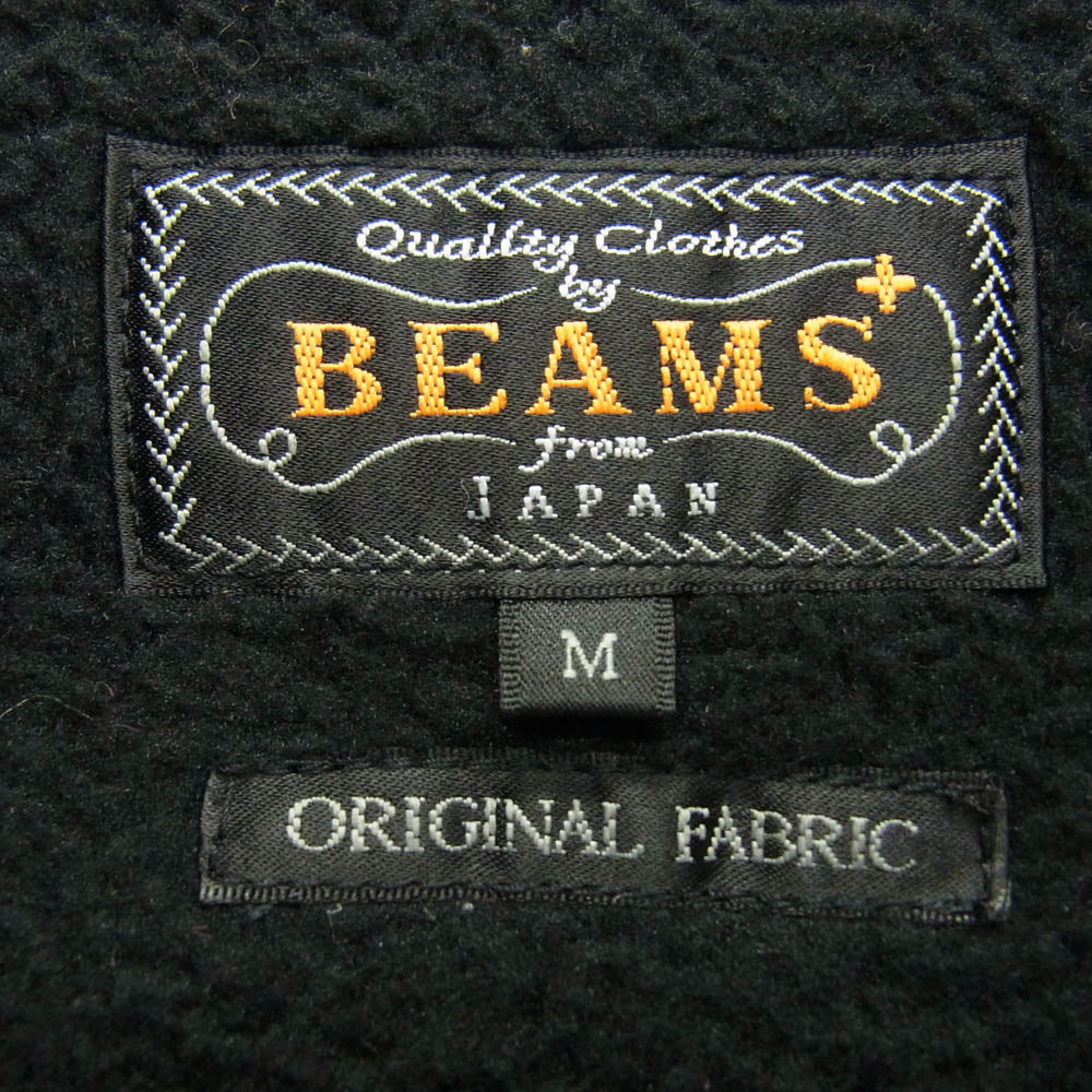 BEAMS ビームス 38-06-0114-791 Stand Collar Zip Vest Jacquard Boa スタンド カラー ジップ ベスト ジャカード ボア レッド系 M【中古】