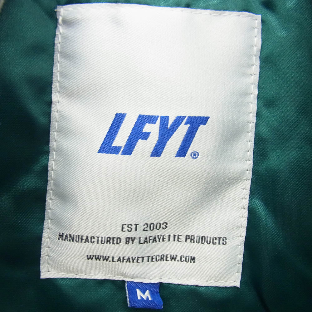 ラファイエット ヴァーシティー ジャケット スタジアムジャケット サテン スタジャン グリーン系 M【中古】