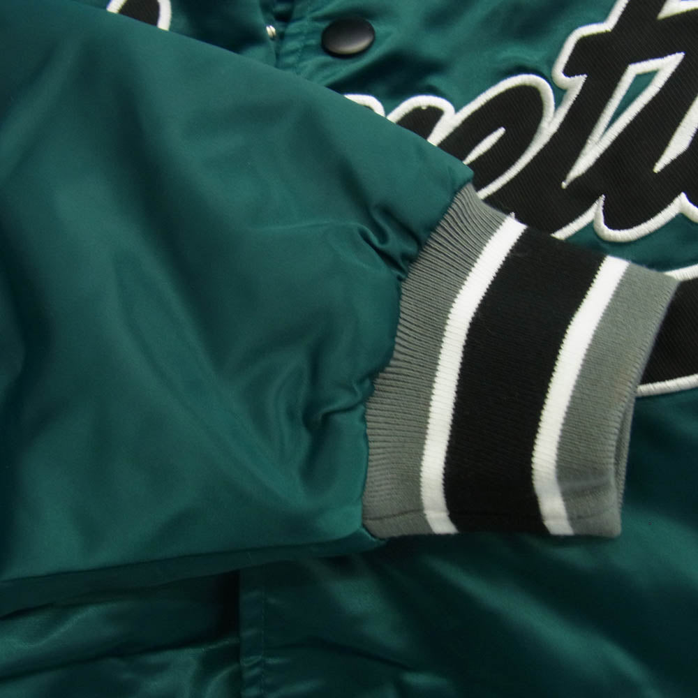 ラファイエット ヴァーシティー ジャケット スタジアムジャケット サテン スタジャン グリーン系 M【中古】