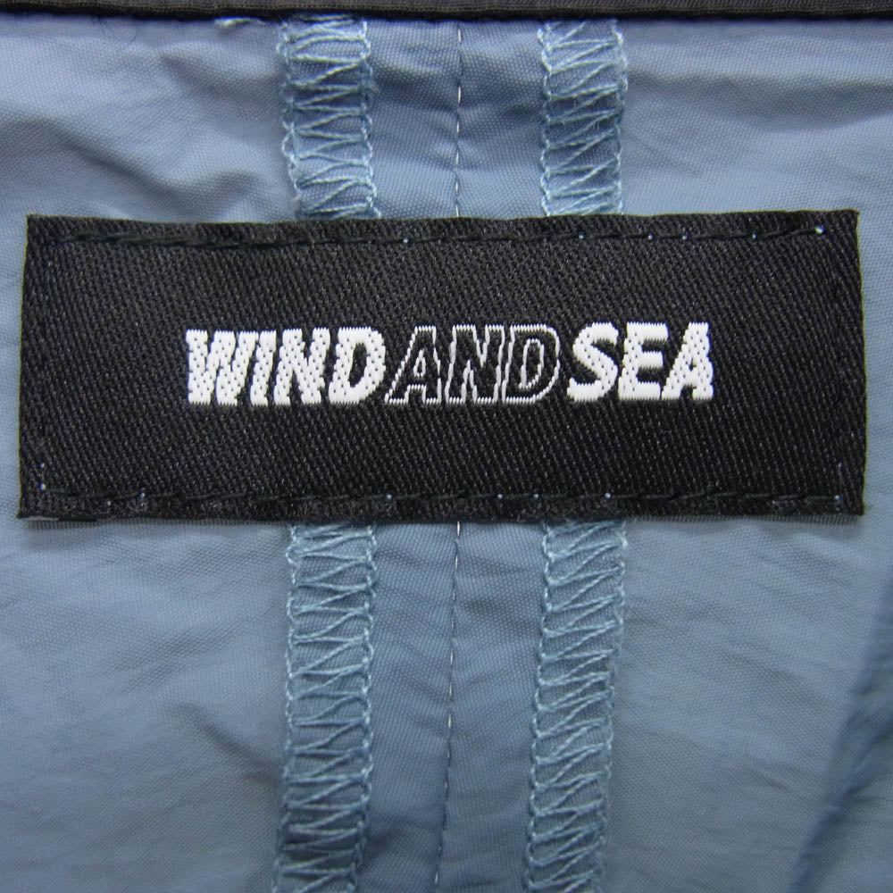 WIND AND SEA ウィンダンシー WDS-O-SPST-24-Q4-SU-01 Piping Track Jacket トラック ジャケット ブラック系 ライトブルー系 L【中古】