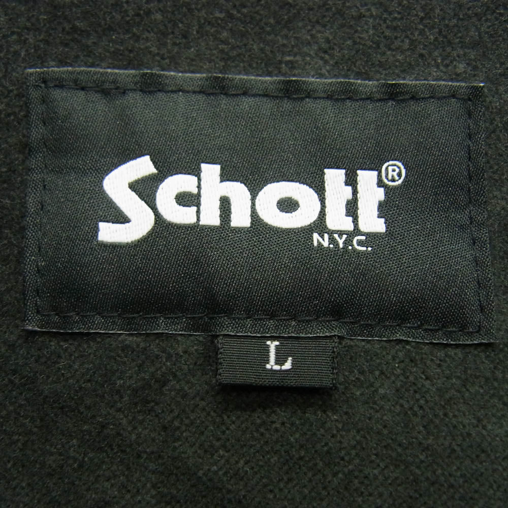 schott ショット 782-3252015 THE EMPIRE STATE スウィングトップ ベトジャン 別珍 ブルゾン ブラック系 L【中古】