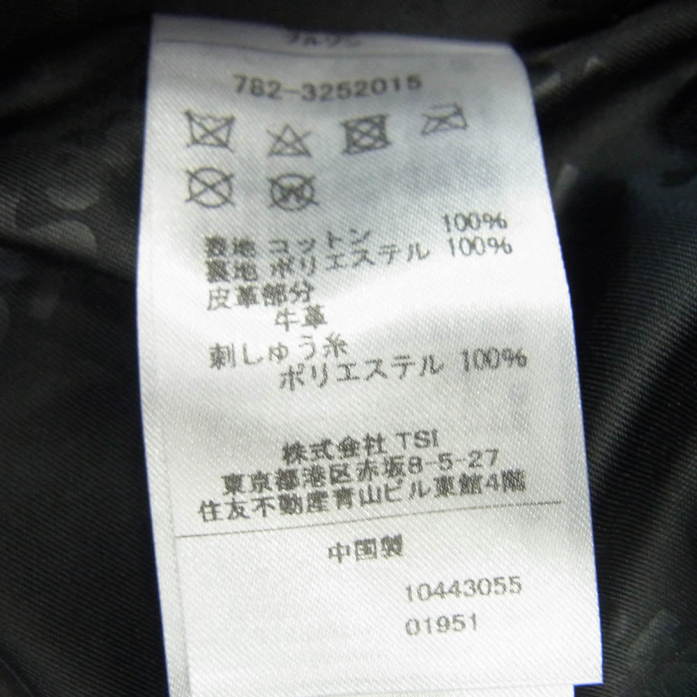 schott ショット 782-3252015 THE EMPIRE STATE スウィングトップ ベトジャン 別珍 ブルゾン ブラック系 L【中古】