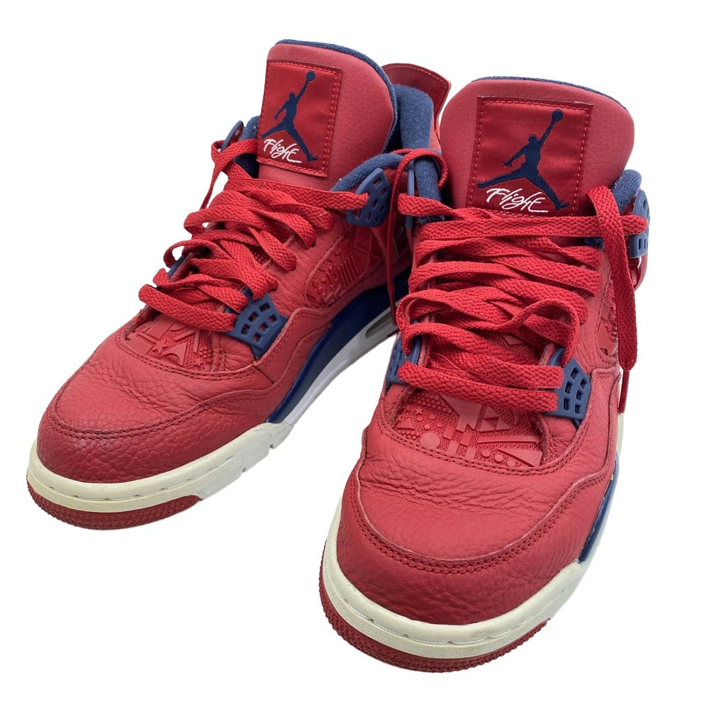 NIKE AIR JORDAN ナイキ ジョーダン CI1184-617 Air Jordan 4 Retro SE FIBA AJ4エアジョーダン フィバ スニーカー レッド系 27cm【中古】