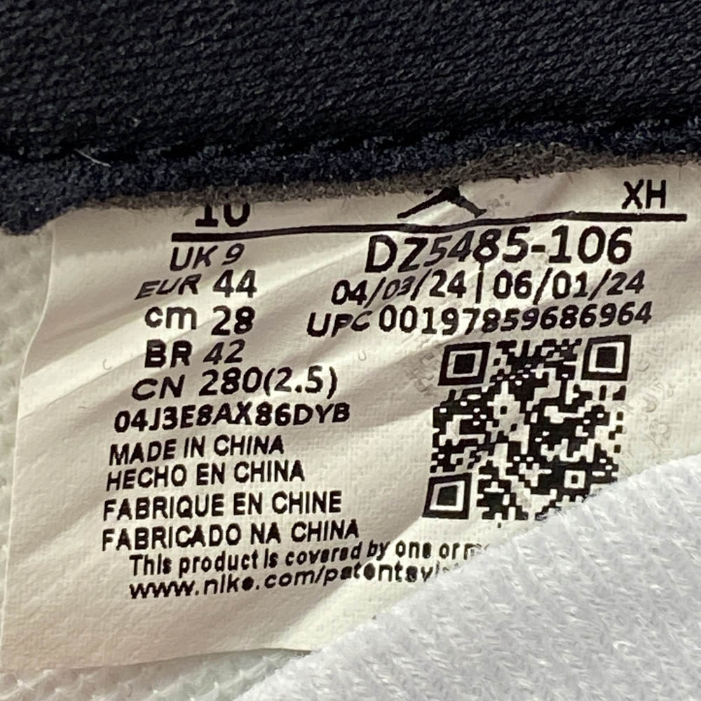 NIKE AIR JORDAN ナイキ ジョーダン DZ5485-106 Air Jordan 1 Retro High OG Black Toe Reimagined AJ1 エアジョーダン ハイ ブラックトゥリイマジンド スニーカー ブラック系 レッド系 28cm【極上美品】【中古】