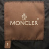 MONCLER モンクレール 茶タグ スナップボタン ジップアップ ファー ダウン ジャケット ブラック系 1【中古】