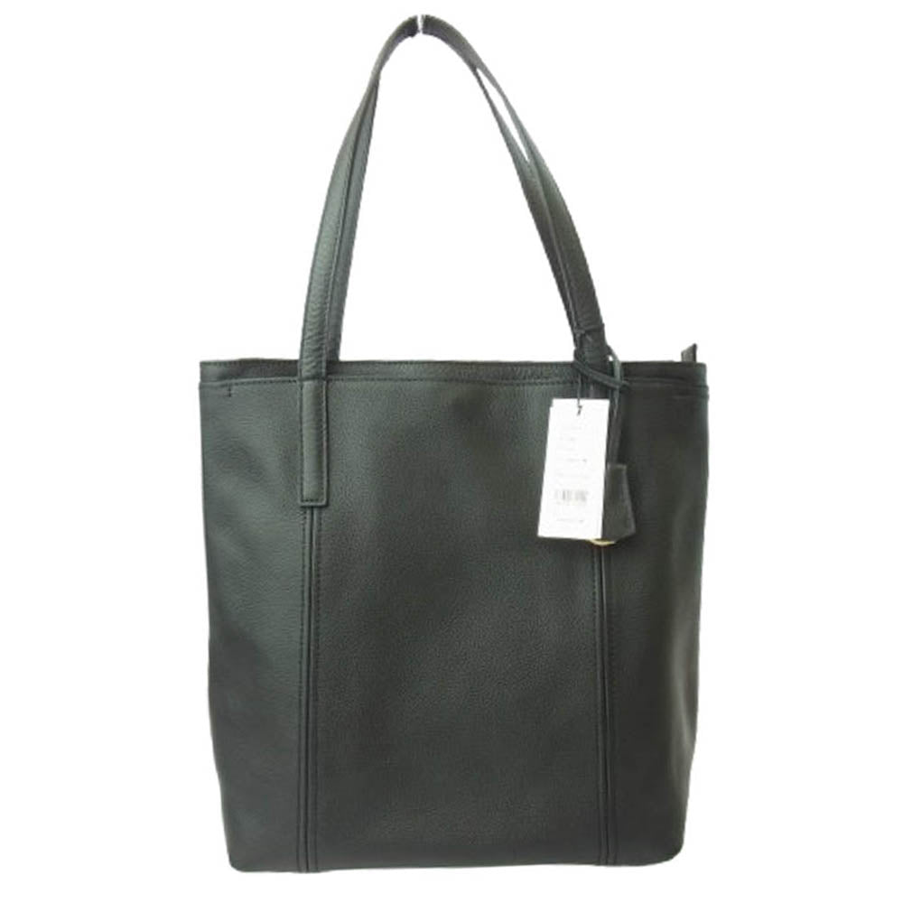 aniary アニアリ 07-02012 Shrink Leather シュリンクレザー トートバッグ ブラック系【極上美品】【中古】