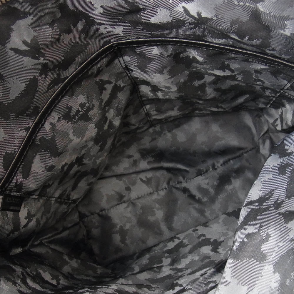 aniary アニアリ 07-02012 Shrink Leather シュリンクレザー トートバッグ ブラック系【極上美品】【中古】