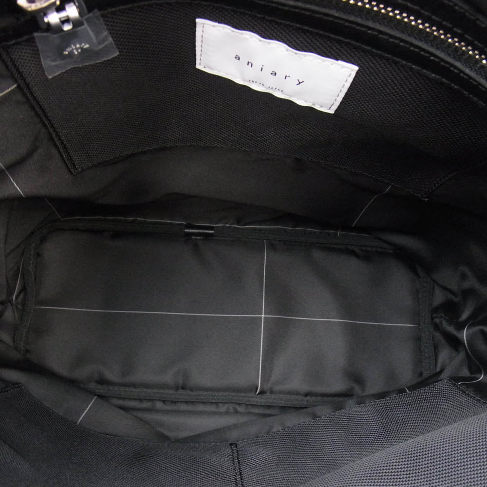 aniary アニアリ 37-02000 Artisan Leather アルティザン レザー トートバッグ ブラック系【極上美品】【中古】