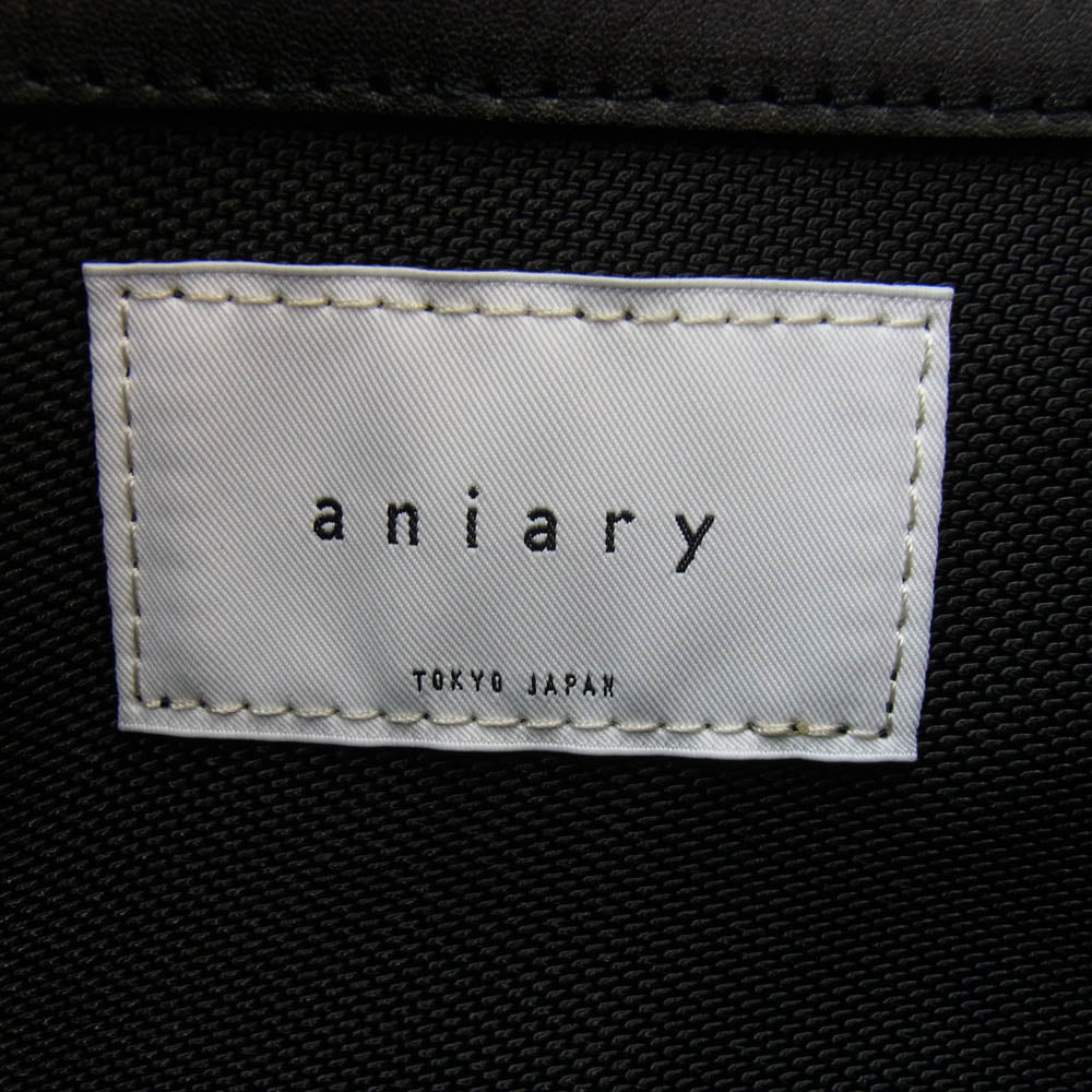 aniary アニアリ 37-02000 Artisan Leather アルティザン レザー トートバッグ ブラック系【極上美品】【中古】