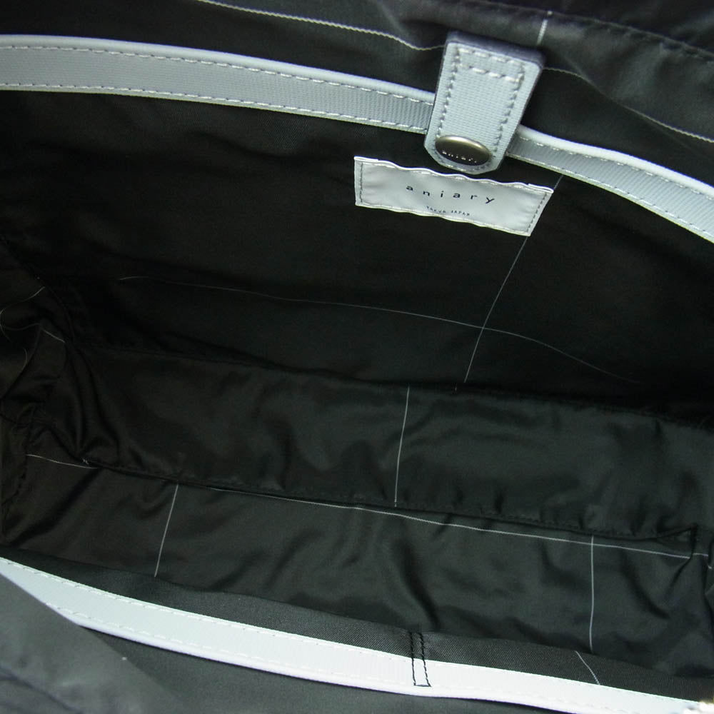 アニアリ 34-02000 G-Film Leather ジーフィルムレザー トートバッグ グレー系【極上美品】【中古】