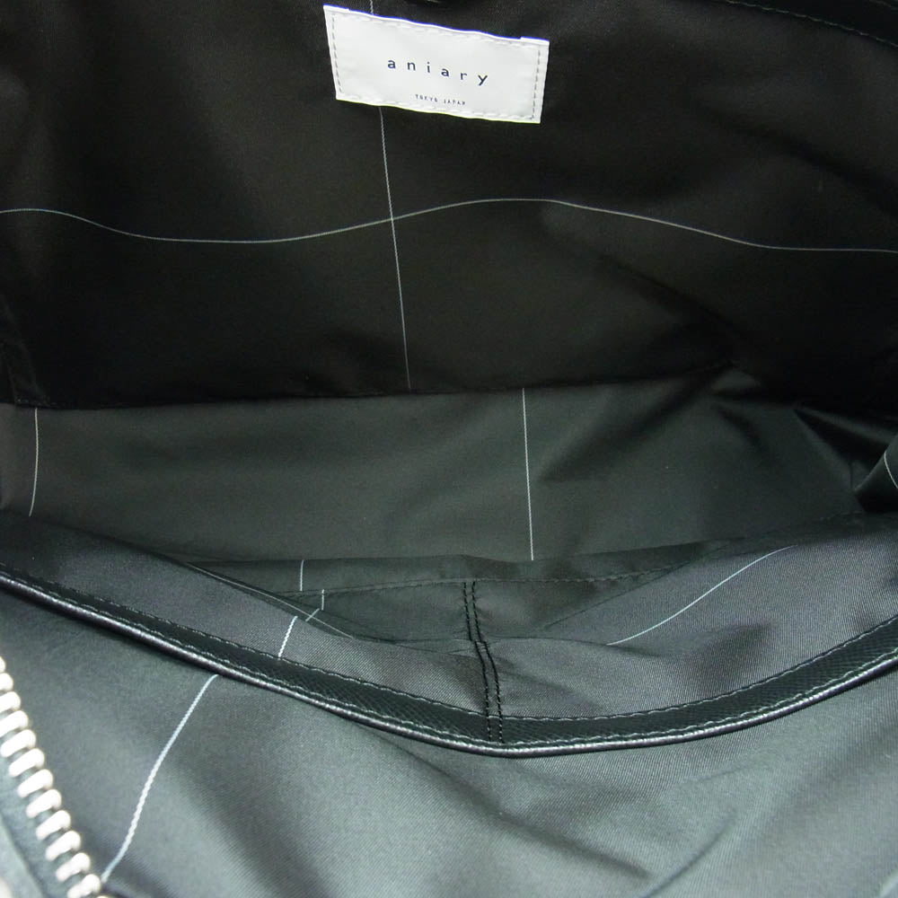 アニアリ 33-01000 S-Film Leather エスフィルムレザー ブリーフバッグ ブラック系【極上美品】【中古】