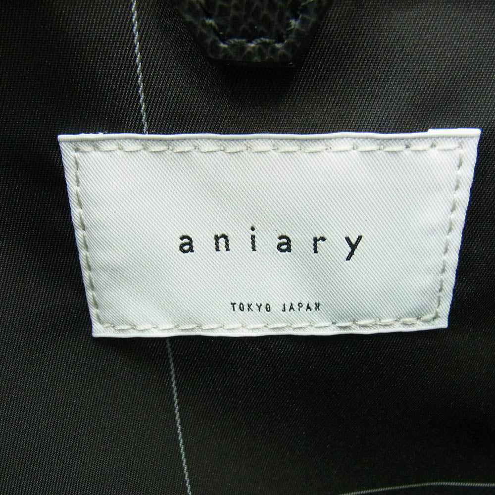 アニアリ 33-01000 S-Film Leather エスフィルムレザー ブリーフバッグ ブラック系【極上美品】【中古】