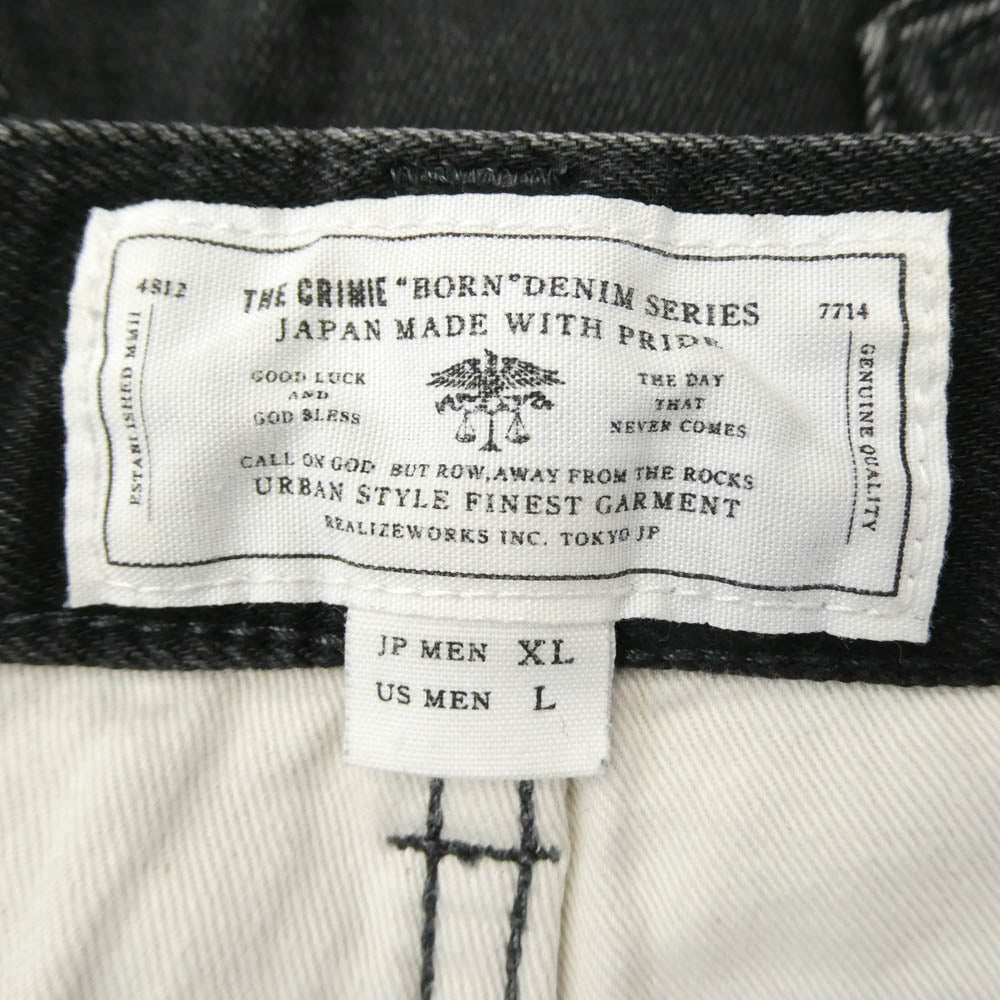 CRIMIE クライミー デニム パンツ ブラック系 XL【中古】