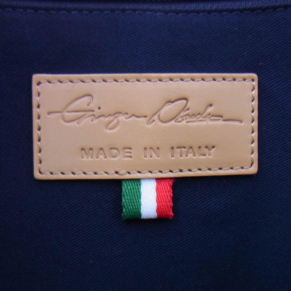 銀座オサダ レザー トート ハンド バッグ ホワイト系【中古】