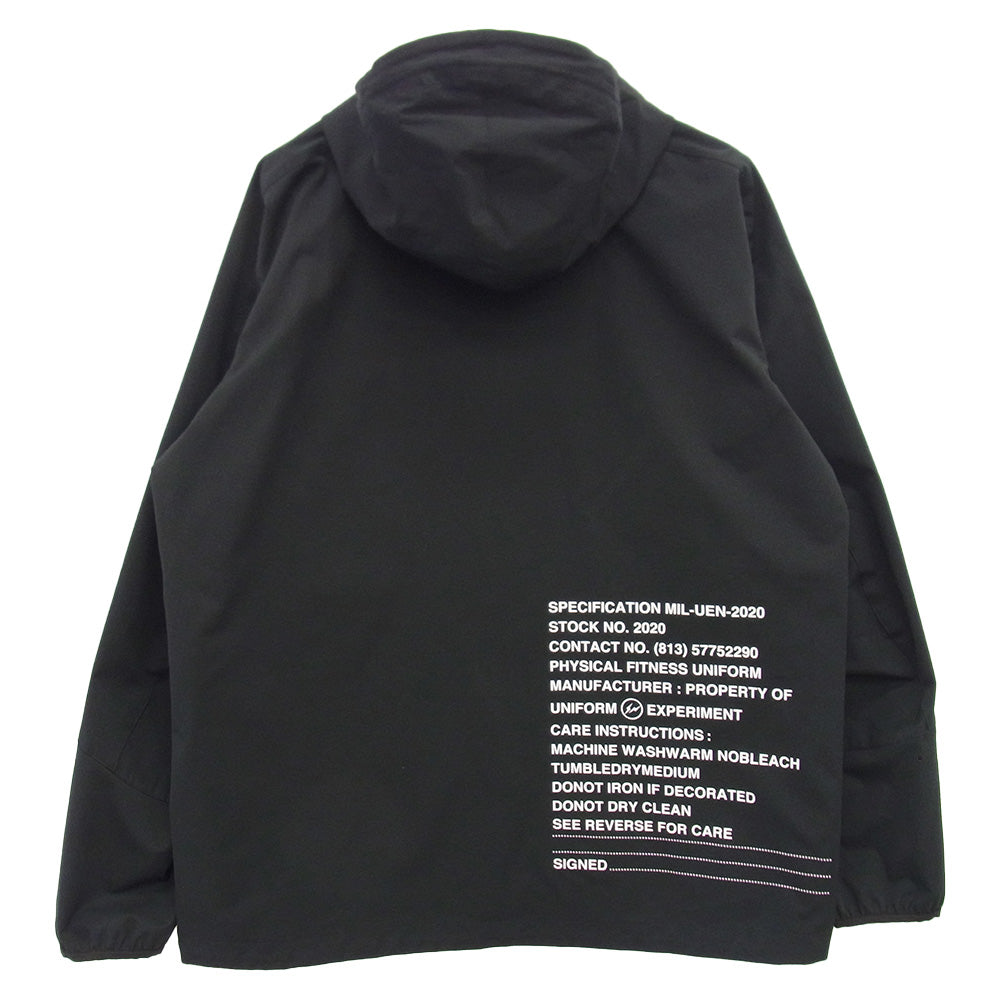 uniform experiment ユニフォームエクスペリメント UE-200046 MIL ZIP HOODED BLOUSON ジップ フーデッド ブルゾン ジャケット ブラック系 4【中古】