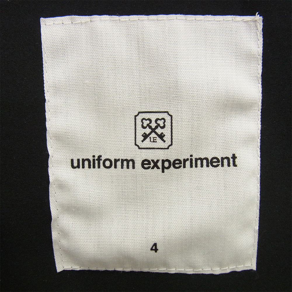 uniform experiment ユニフォームエクスペリメント UE-200046 MIL ZIP HOODED BLOUSON ジップ フーデッド ブルゾン ジャケット ブラック系 4【中古】