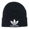 BALENCIAGA バレンシアガ 724009 443B1 × ADIDAS アディダス BEANIE ロゴ ニット ビーニー キャップ 帽子 ブラック系【新古品】【未使用】【中古】