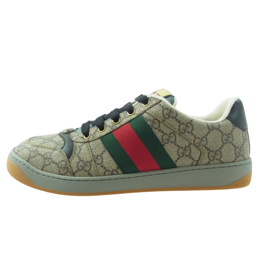 GUCCI グッチ 674530 SCREENER スクリーナー GGマーモント ローカット スニーカー マルチカラー系 7.5【新古品】【未使用】【中古】