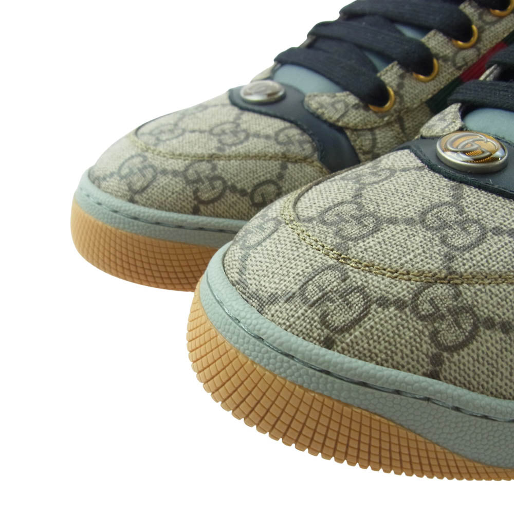 GUCCI グッチ 674530 SCREENER スクリーナー GGマーモント ローカット スニーカー マルチカラー系 7.5【新古品】【未使用】【中古】