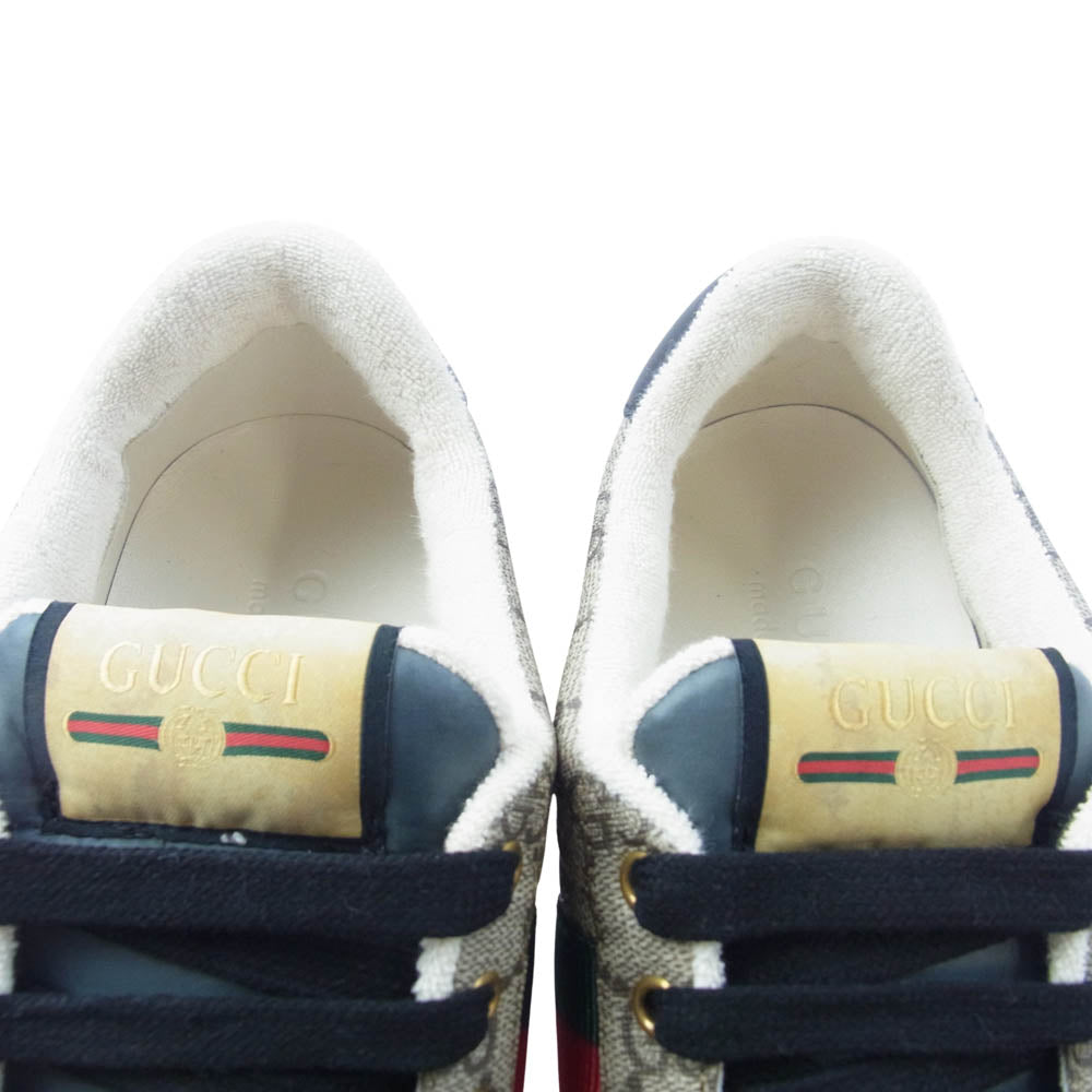 GUCCI グッチ 674530 SCREENER スクリーナー GGマーモント ローカット スニーカー マルチカラー系 7.5【新古品】【未使用】【中古】