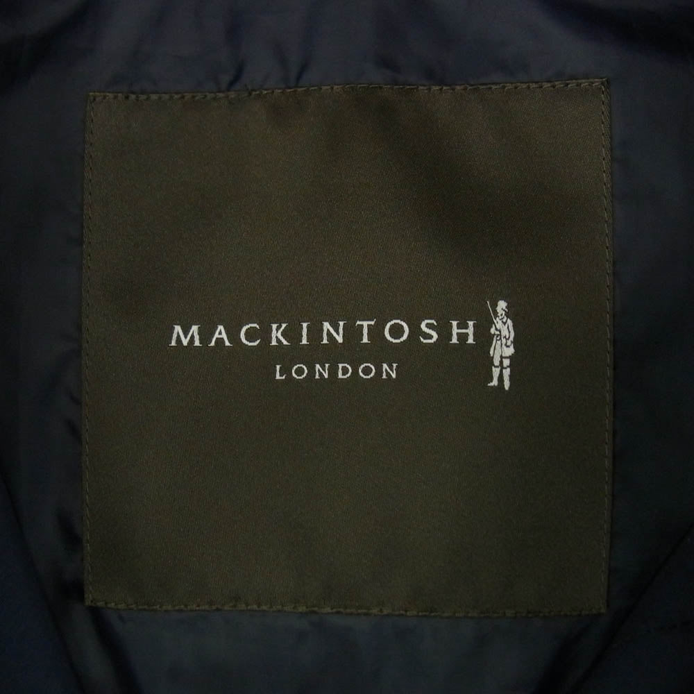 Mackintosh マッキントッシュ G1A65-610-28 DUNKELD ダンケルド ステンカラー コート ライナー付き ネイビー系 40【中古】