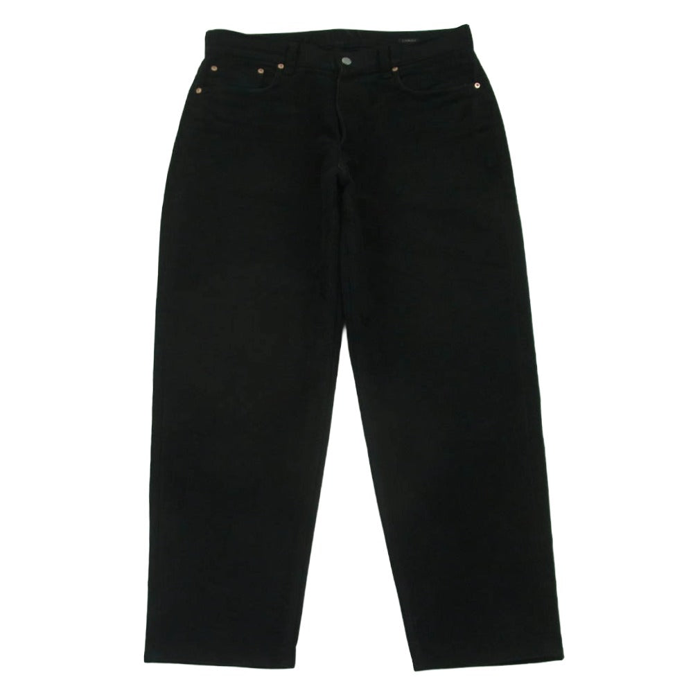 COMOLI コモリ 23AW Y03-03018 モールスキン 5P パンツ テーパード パンツ コットン 日本製 ブラック系 3【中古】