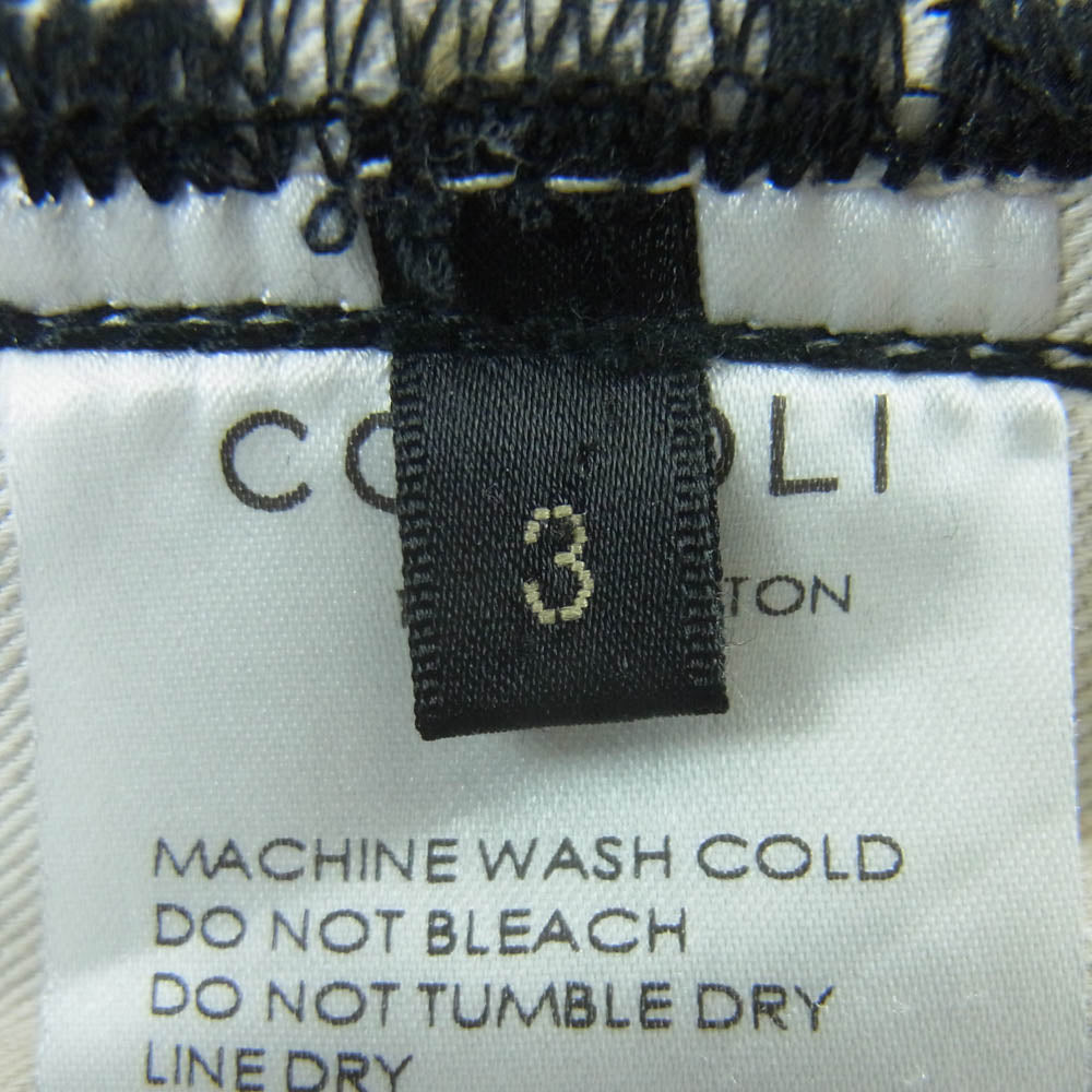 COMOLI コモリ 23AW Y03-03018 モールスキン 5P パンツ テーパード パンツ コットン 日本製 ブラック系 3【中古】