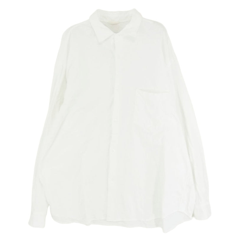 COMOLI コモリ 25SS B01-05040 ジャージ コモリシャツ 長袖シャツ ホワイト ホワイト系 2【中古】