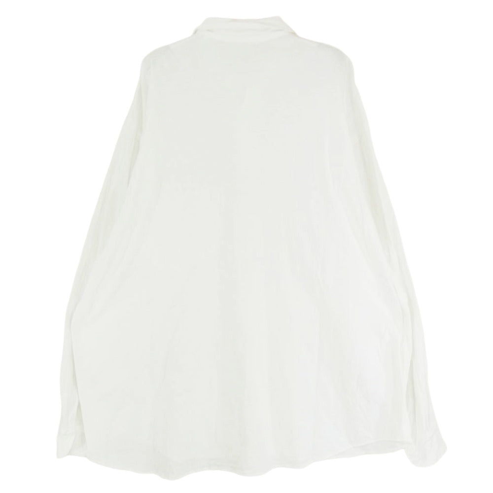 COMOLI コモリ 25SS B01-05040 ジャージ コモリシャツ 長袖シャツ ホワイト ホワイト系 2【中古】