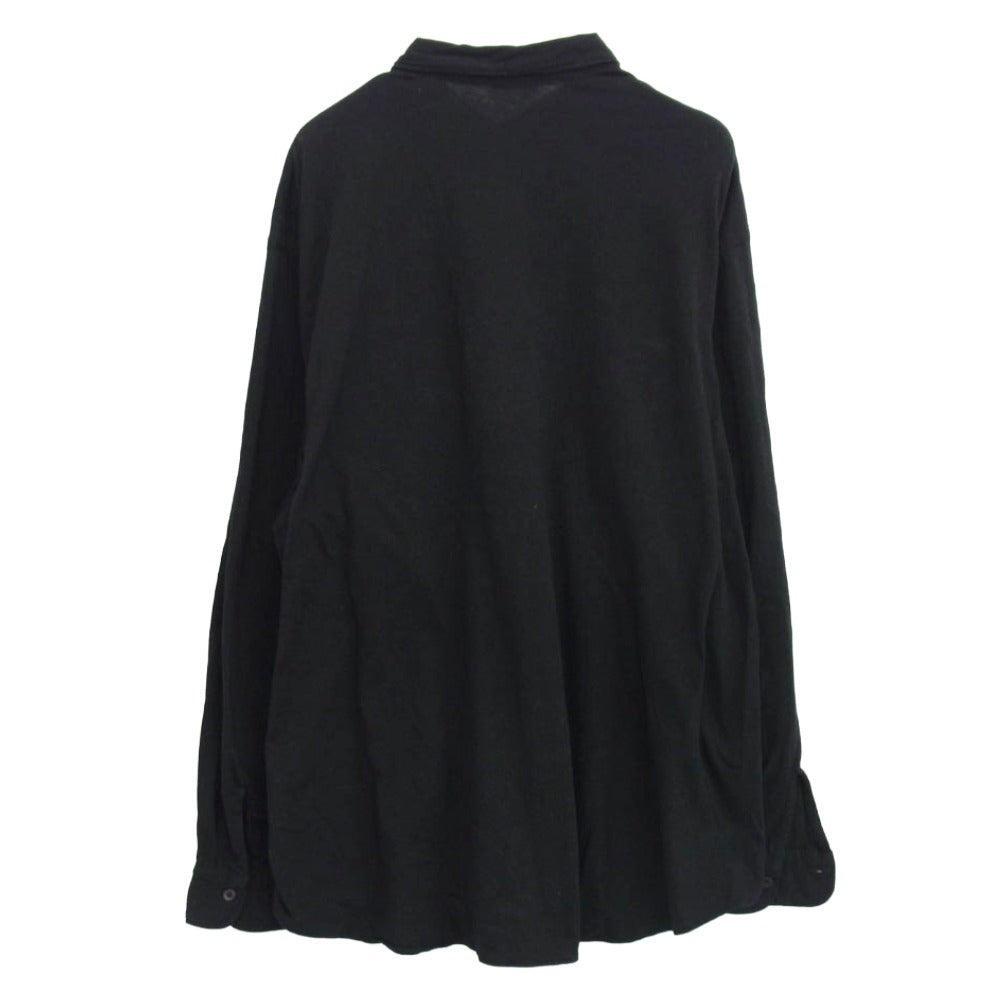 COMOLI コモリ 25SS B01-05040 ジャージ コモリシャツ 長袖シャツ ブラック ダークネイビー系 2【中古】