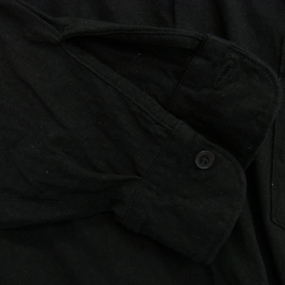 COMOLI コモリ 25SS B01-05040 ジャージ コモリシャツ 長袖シャツ ブラック ダークネイビー系 2【中古】