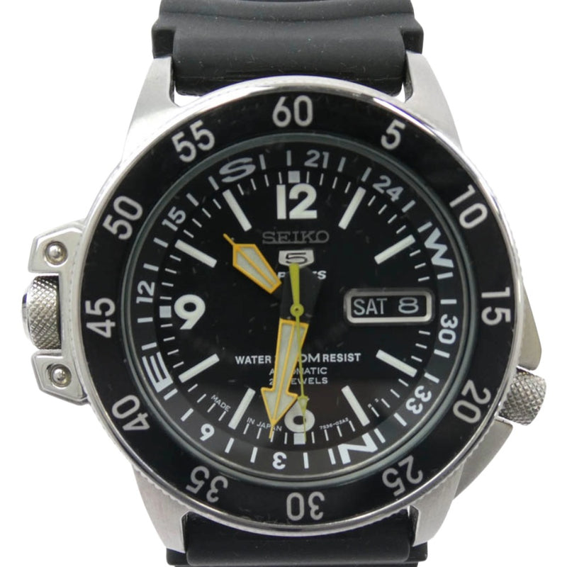 SEIKO セイコー SKZ211J1 7S36-01E0 5 SPORTS 5 スポーツ アトラス 自動巻き 腕時計　 ブラック系【中古】
