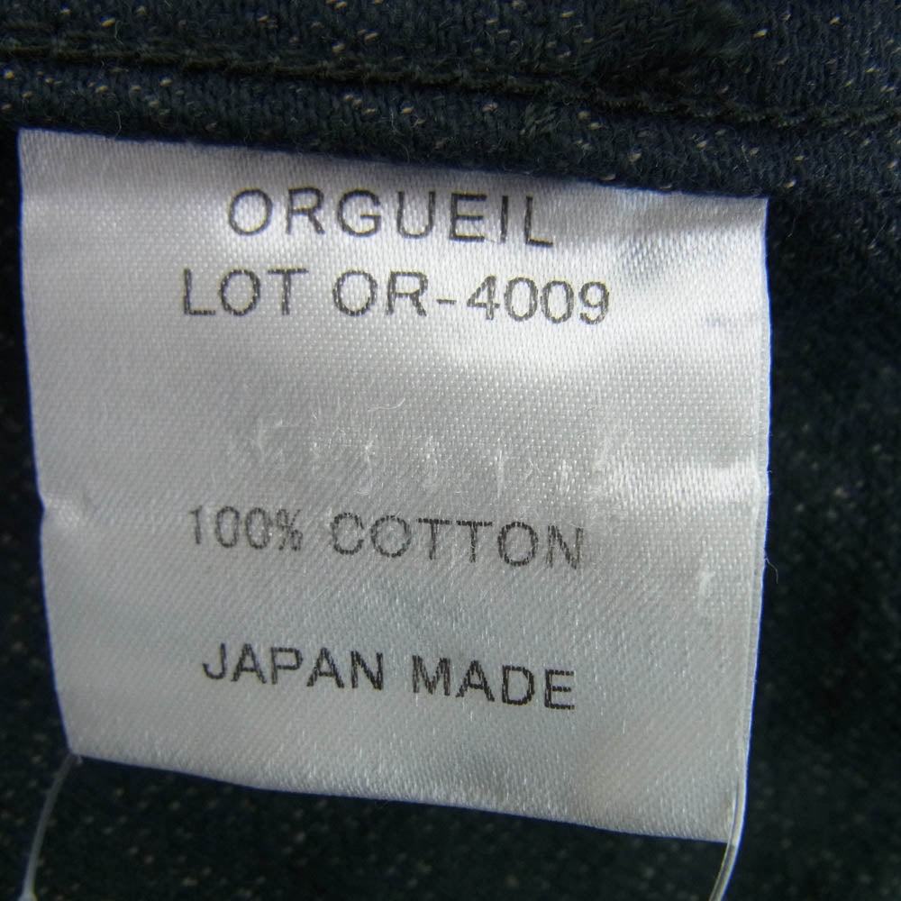 ORGUEIL オルゲイユ OR-4009 Work Wear Gilet ジレ ベスト グレー系 38【中古】