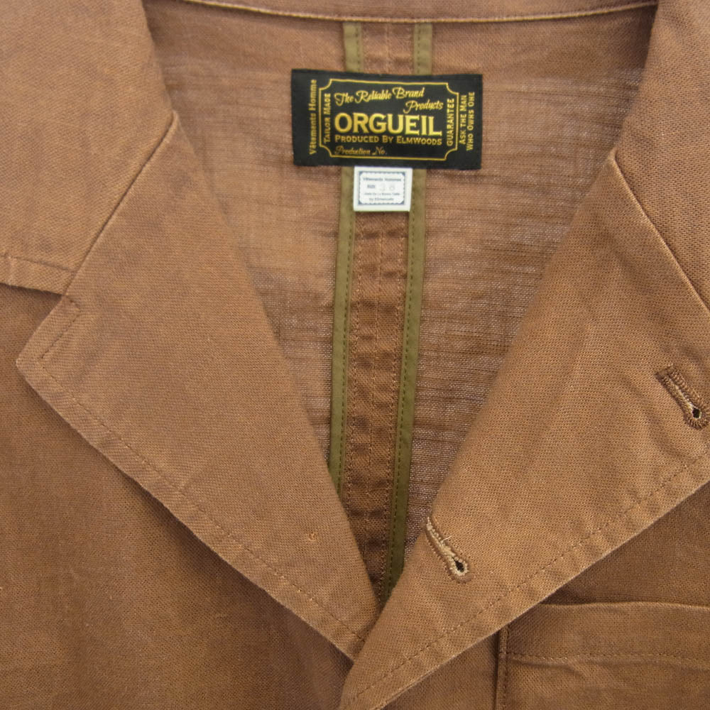 ORGUEIL オルゲイユ OR-4227C Persimmon Juice Jacket ジャケット ブラウン系 38【中古】