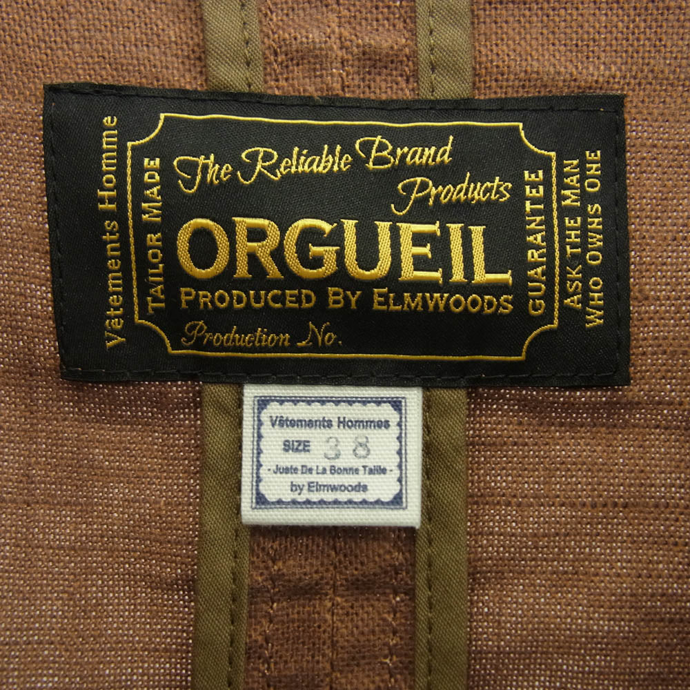ORGUEIL オルゲイユ OR-4227C Persimmon Juice Jacket ジャケット