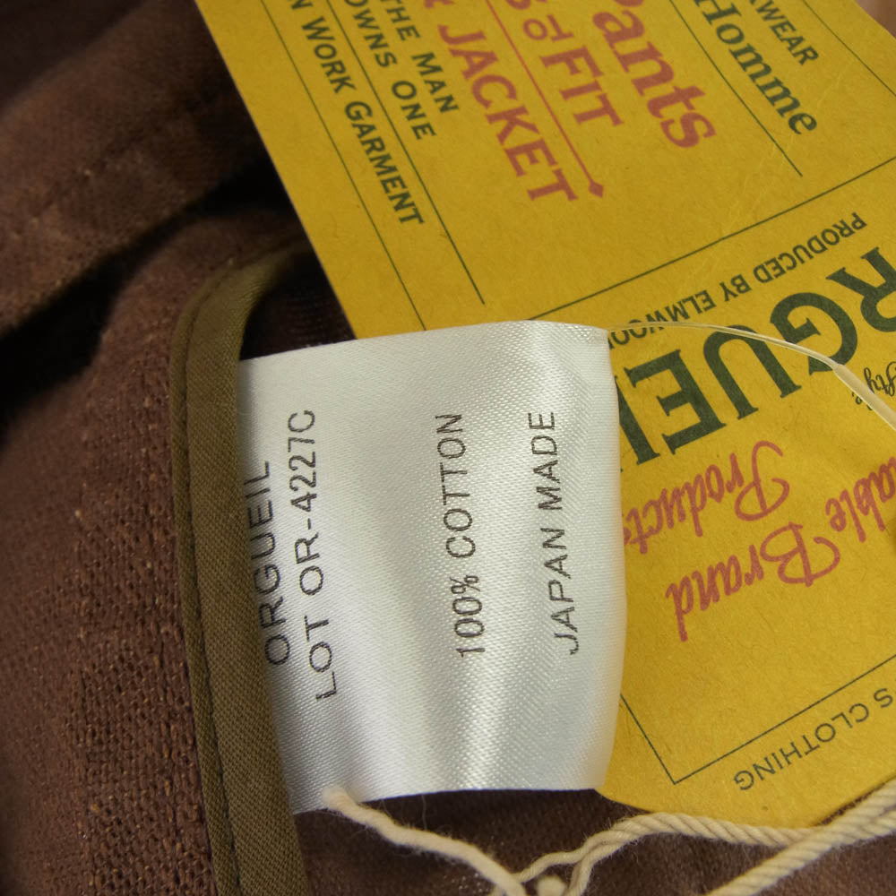 ORGUEIL オルゲイユ OR-4227C Persimmon Juice Jacket ジャケット ブラウン系 38【中古】