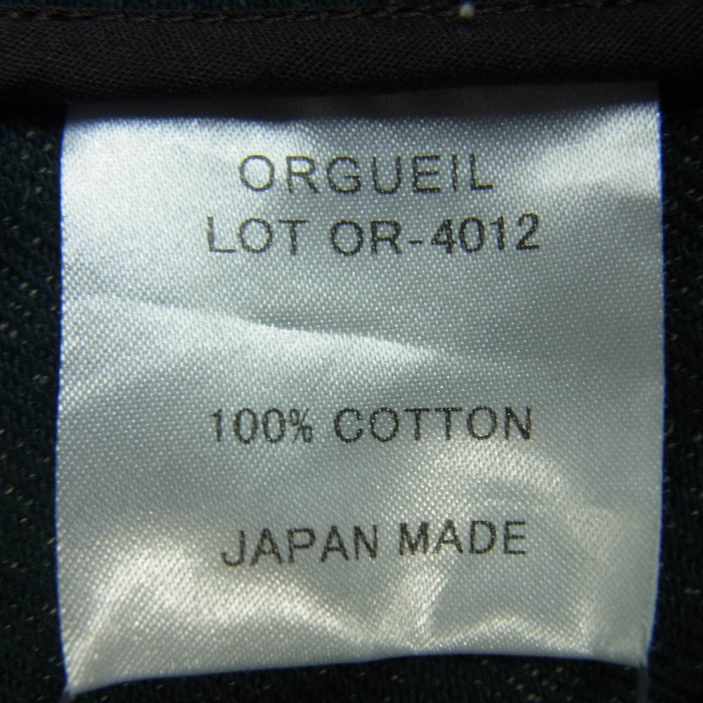 ORGUEIL オルゲイユ OR-4012 Sack Jacket サック ジャケット ダークグレー系 38【中古】