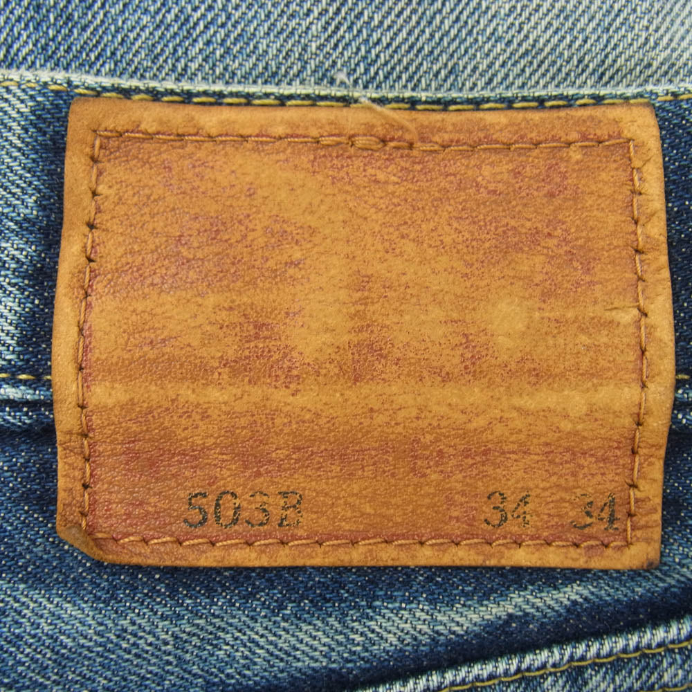 Levi's リーバイス 503BXX 復刻 裏刻印 J22 赤耳 BIG E デニム パンツ W34 インディゴブルー系 34【中古】