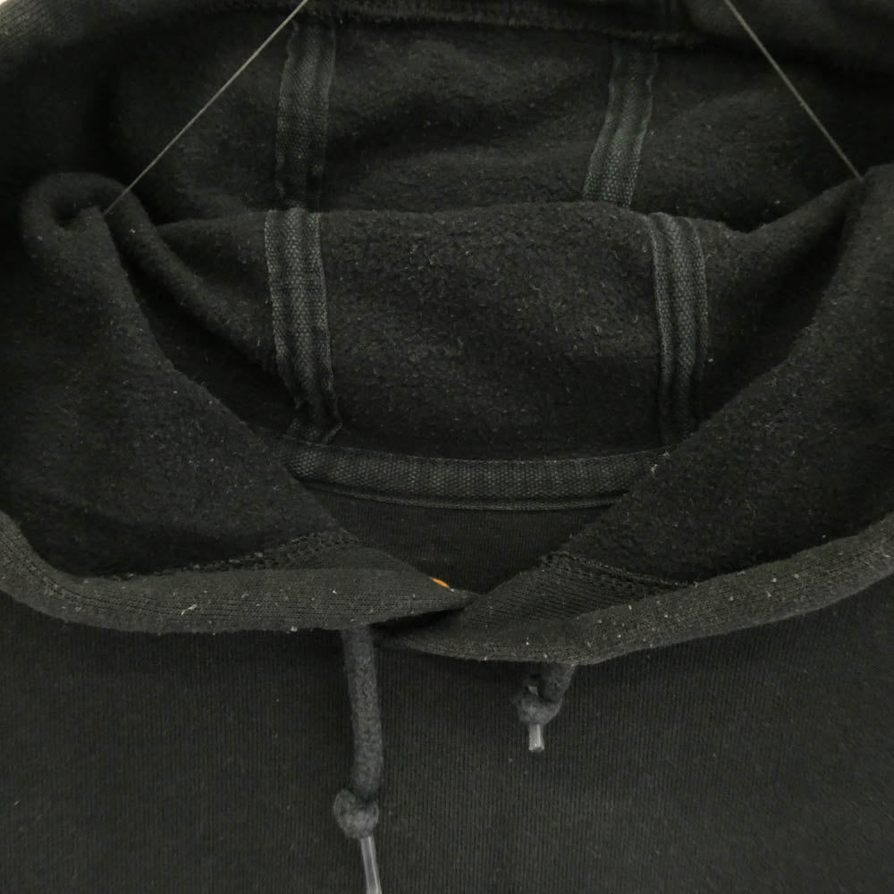 Carhartt カーハート K288-BLK MIDWEIGHT LOGO SLEEVE GRAPHIC ORIGINAL FIT アーム ロゴ スウェット パーカー フーディ ブラック系 L【中古】