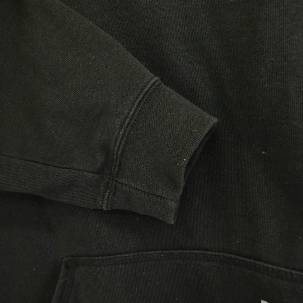 Carhartt カーハート K288-BLK MIDWEIGHT LOGO SLEEVE GRAPHIC ORIGINAL FIT アーム ロゴ スウェット パーカー フーディ ブラック系 L【中古】