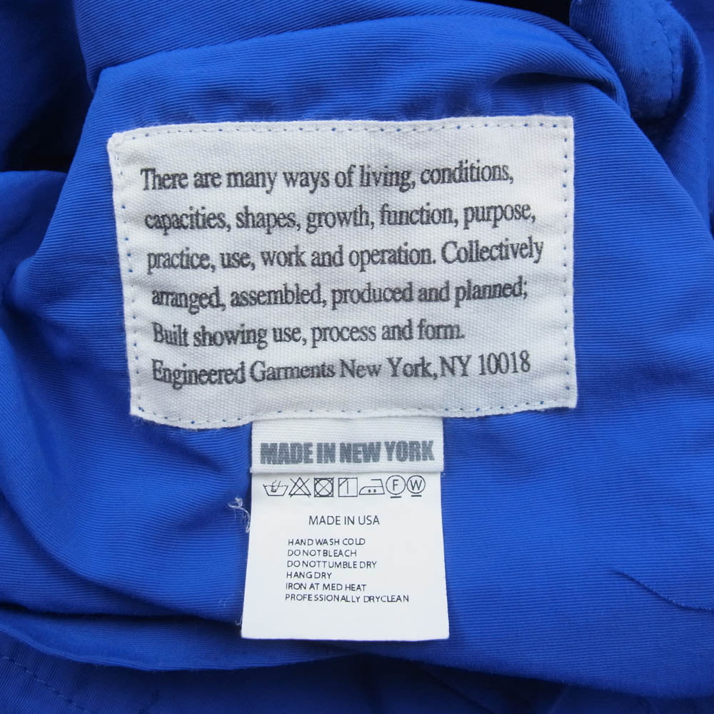 Engineered Garments エンジニアードガーメンツ ナイロン テーラード シャツ ジャケット ブルー系 S【中古】