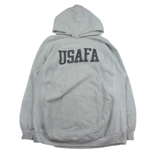 Buzz Rickson's バズリクソンズ BR68888 BEAMAS ビームス別注 USAFA プリント プルオーバー スウェット パーカー フーディー グレー系 L【中古】