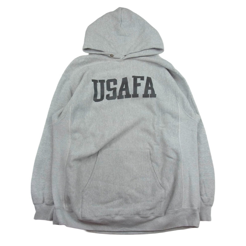 Buzz Rickson's バズリクソンズ BR68888 BEAMAS ビームス別注 USAFA プリント プルオーバー スウェット パーカー フーディー グレー系 L【中古】