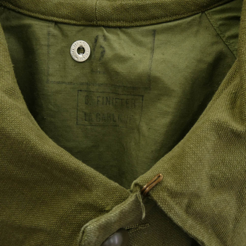 ヴィンテージ フランス軍 M-38 モーターサイクルコート モスグリーン系 サイズ不明【中古】