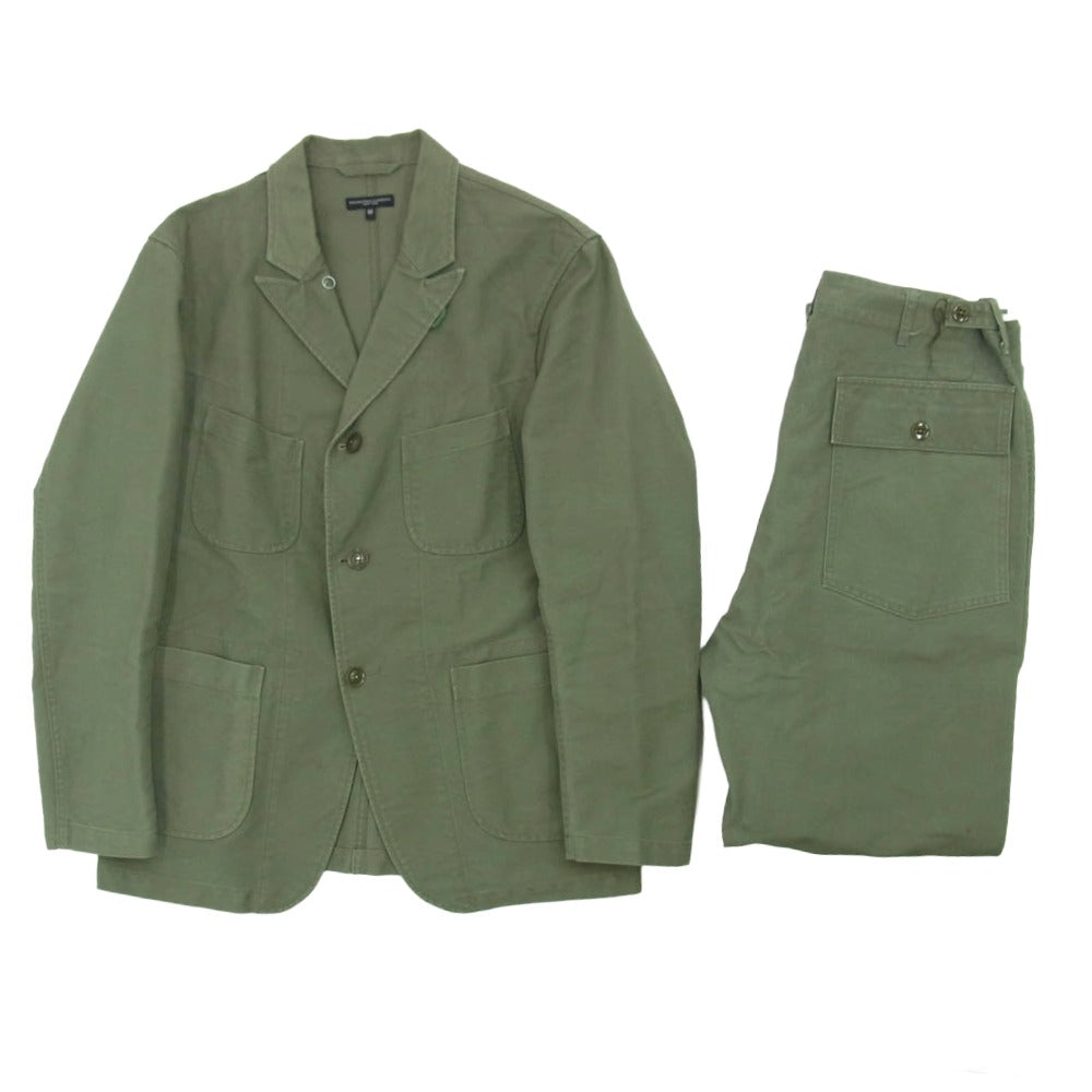 Engineered Garments エンジニアードガーメンツ Bedford Jacket ベッドフォード ジャケット ファティーグ パンツ セットアップ カーキ系 M【中古】