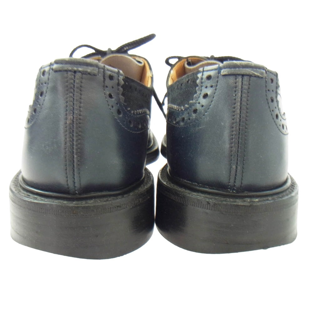 Tricker's トリッカーズ M7292 KESWICK ケズィック クレイジーパターン ウイングチップ レースアップ スエード レザー シューズ ブラック系 7.5【中古】